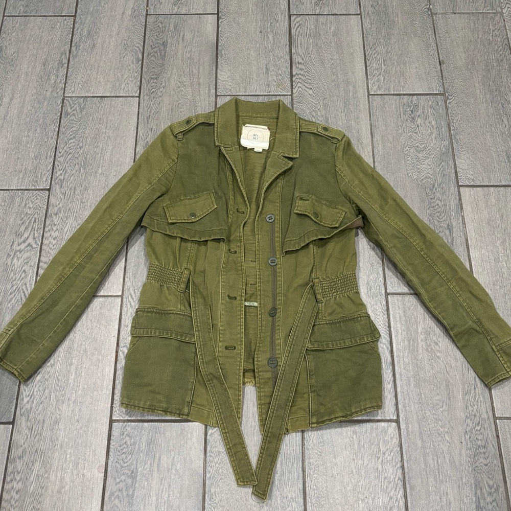 Anthropologie Hei Hei Ruffleback Anorak Size Medium - Picture 3 of 11